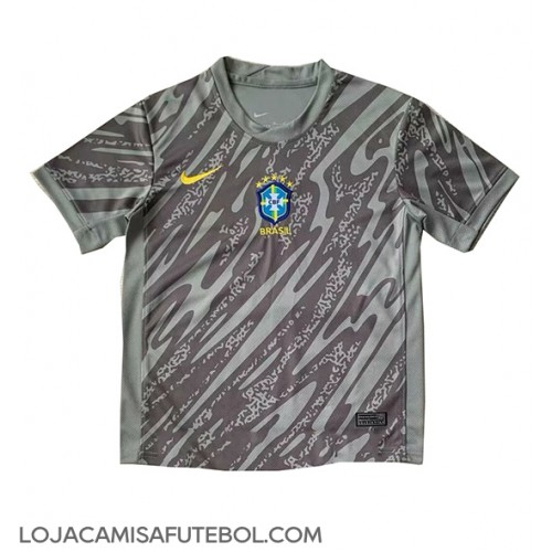 Camisa de Futebol Brasil Goleiro Equipamento Principal Copa America 2024 Manga Curta